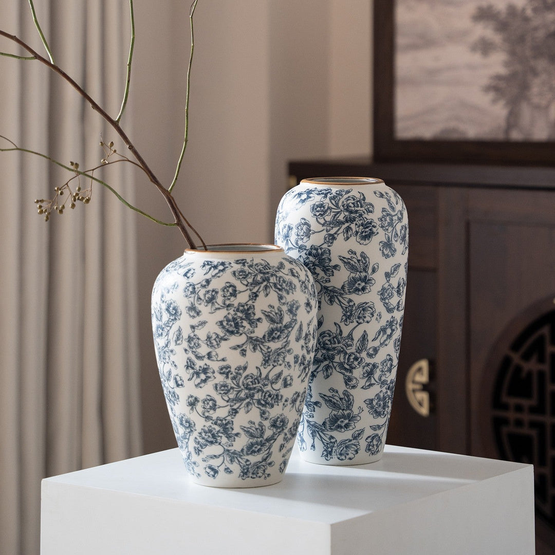 Timeless Blue and White Porcelain Vase 5