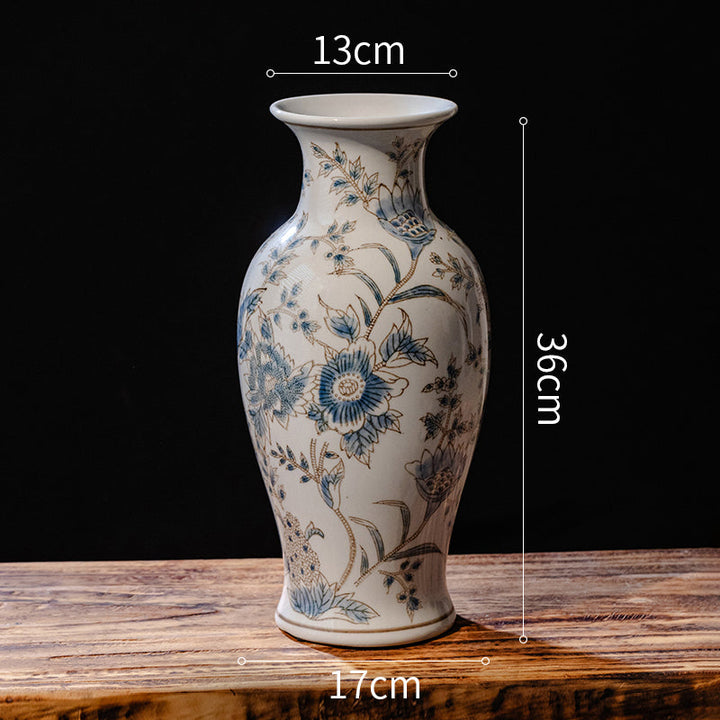 Timeless Blue and White Porcelain Vase 6