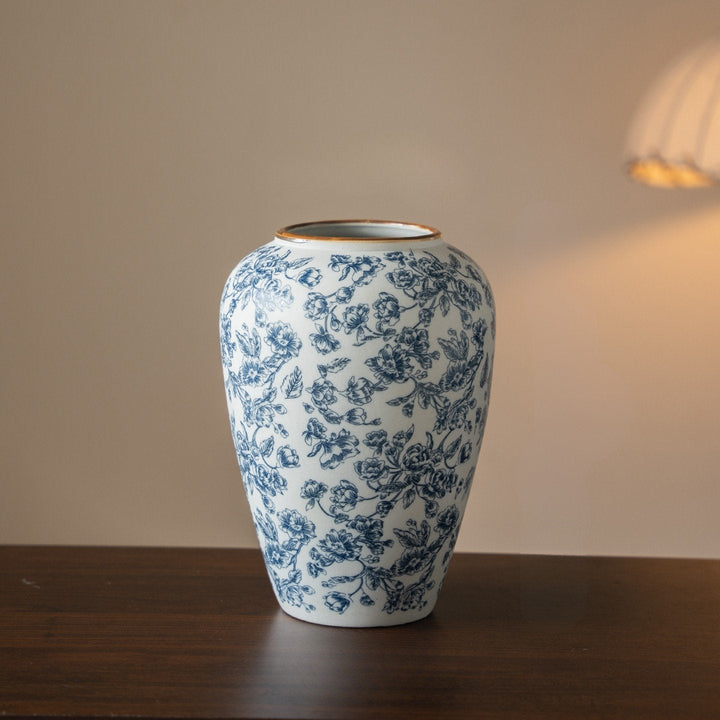 Timeless Blue and White Porcelain Vase 6
