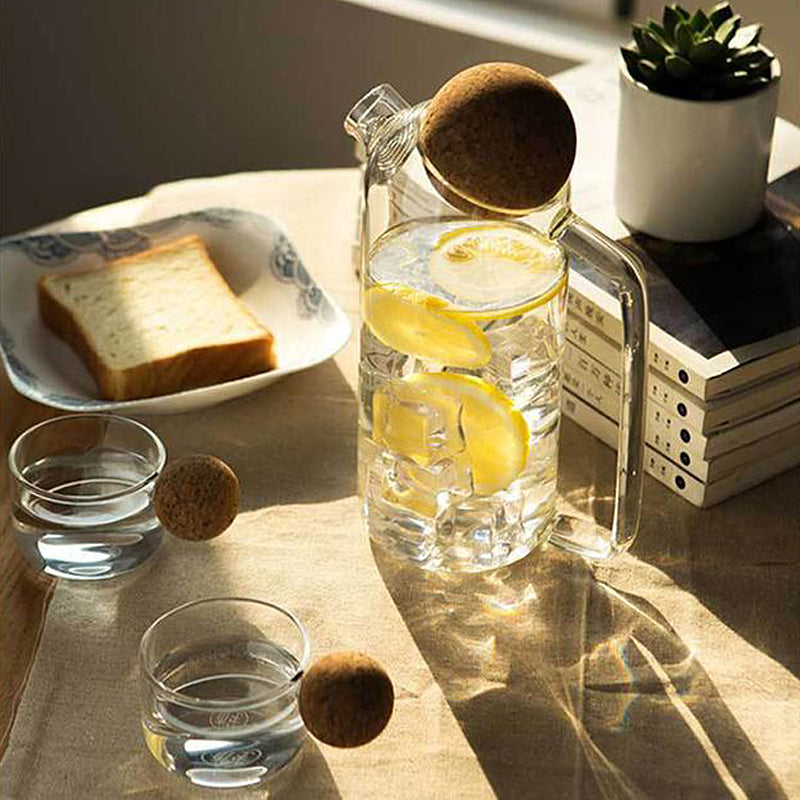 Timeless Borosilicate Glass Pitcher with Lid 4