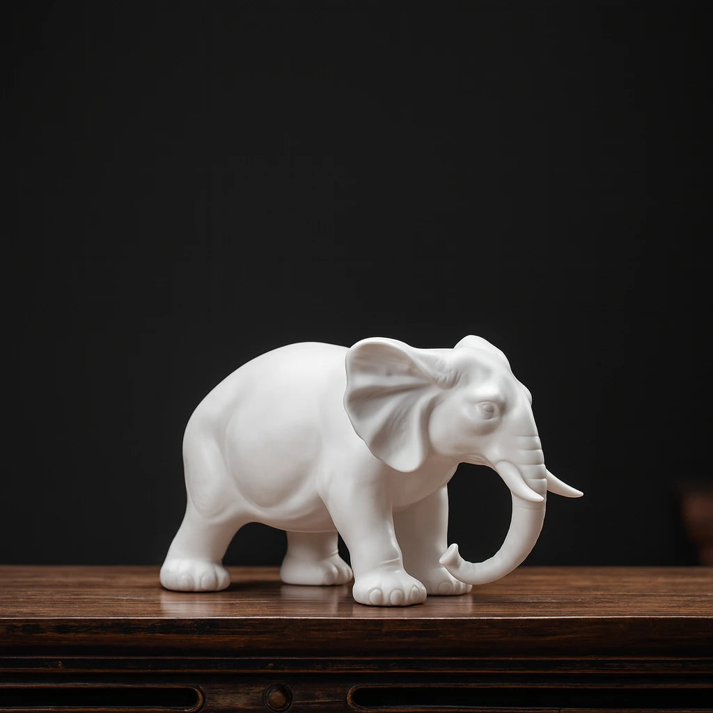 Timeless Ceramic Elephant Statue 5