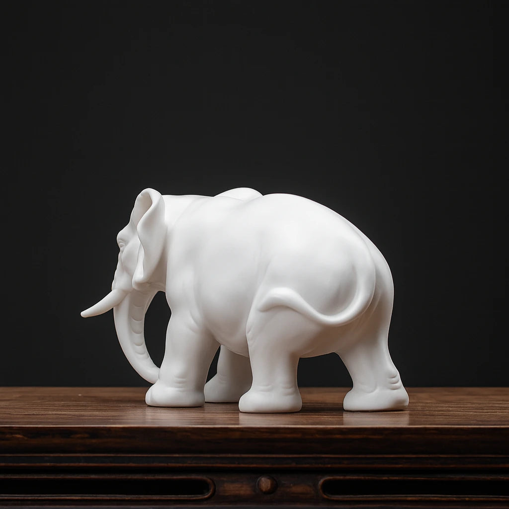 Timeless Ceramic Elephant Statue 6