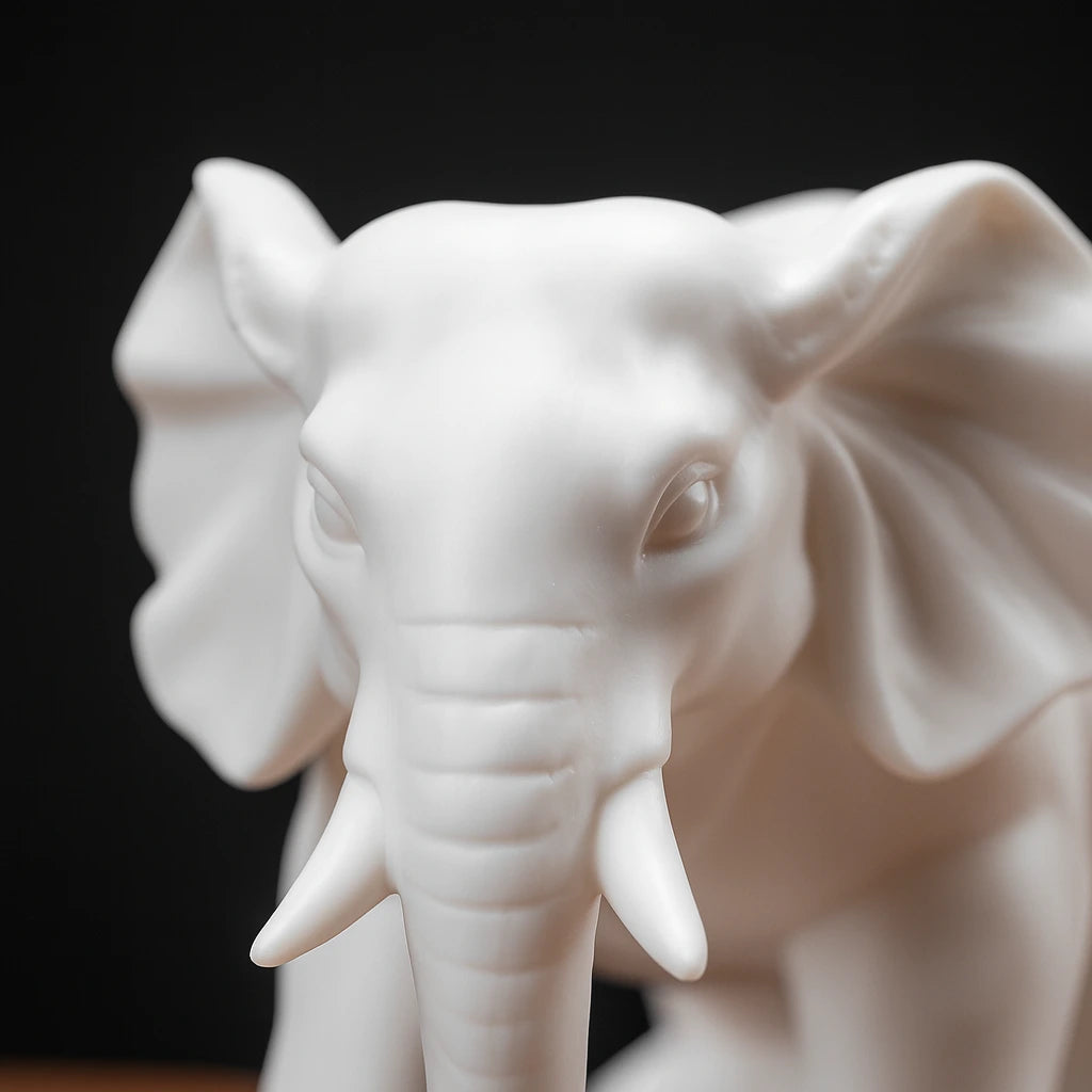 Timeless Ceramic Elephant Statue 7