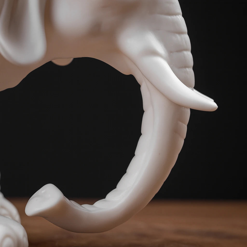 Timeless Ceramic Elephant Statue 8
