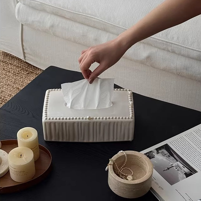 Timeless Ceramic Tissue Box Cover 1