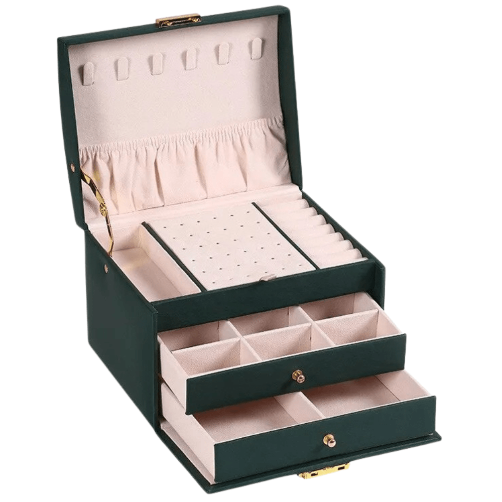 Timeless Faux Leather Jewelry Box 0