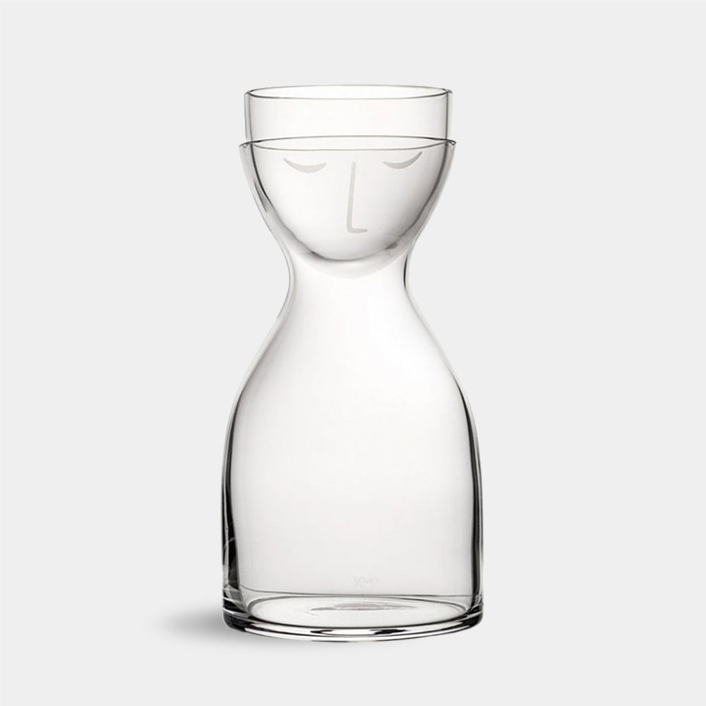 Timeless Glass Bedside Carafe and Glass 1