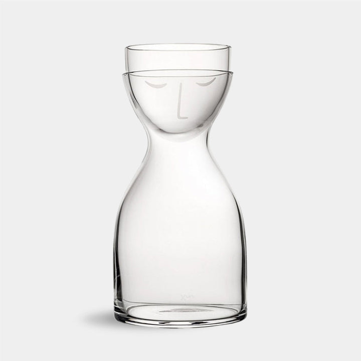 Timeless Glass Bedside Carafe and Glass 1