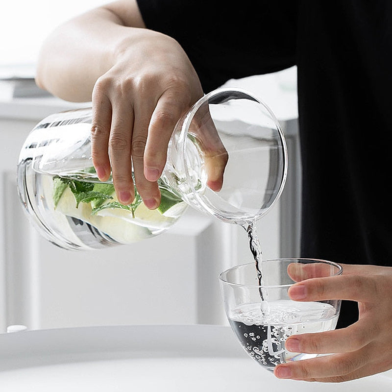 Timeless Glass Bedside Carafe and Glass 3