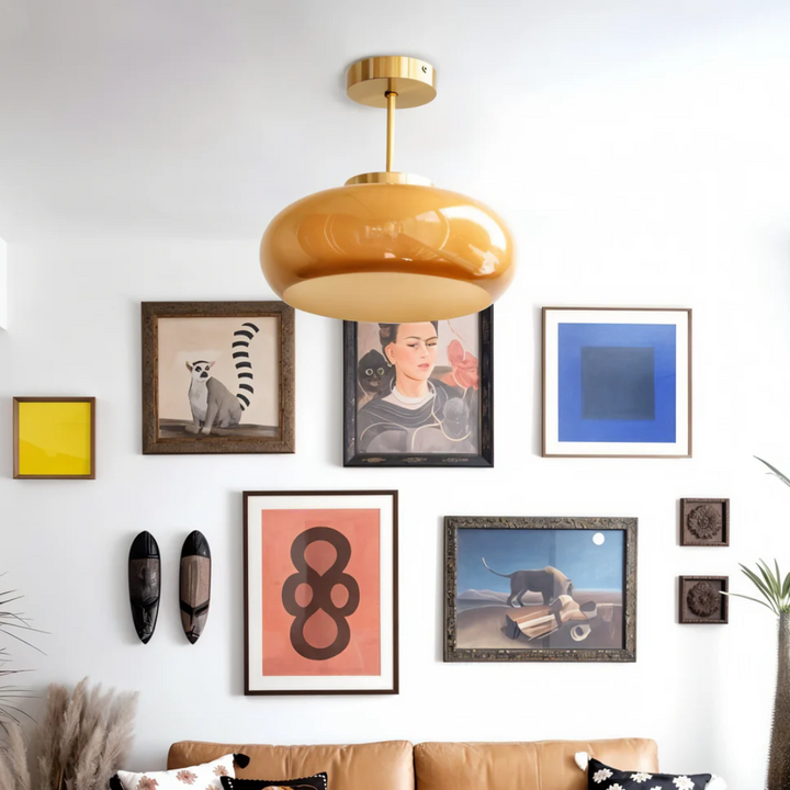 Timeless Glass Flush Mount Ceiling Light 2