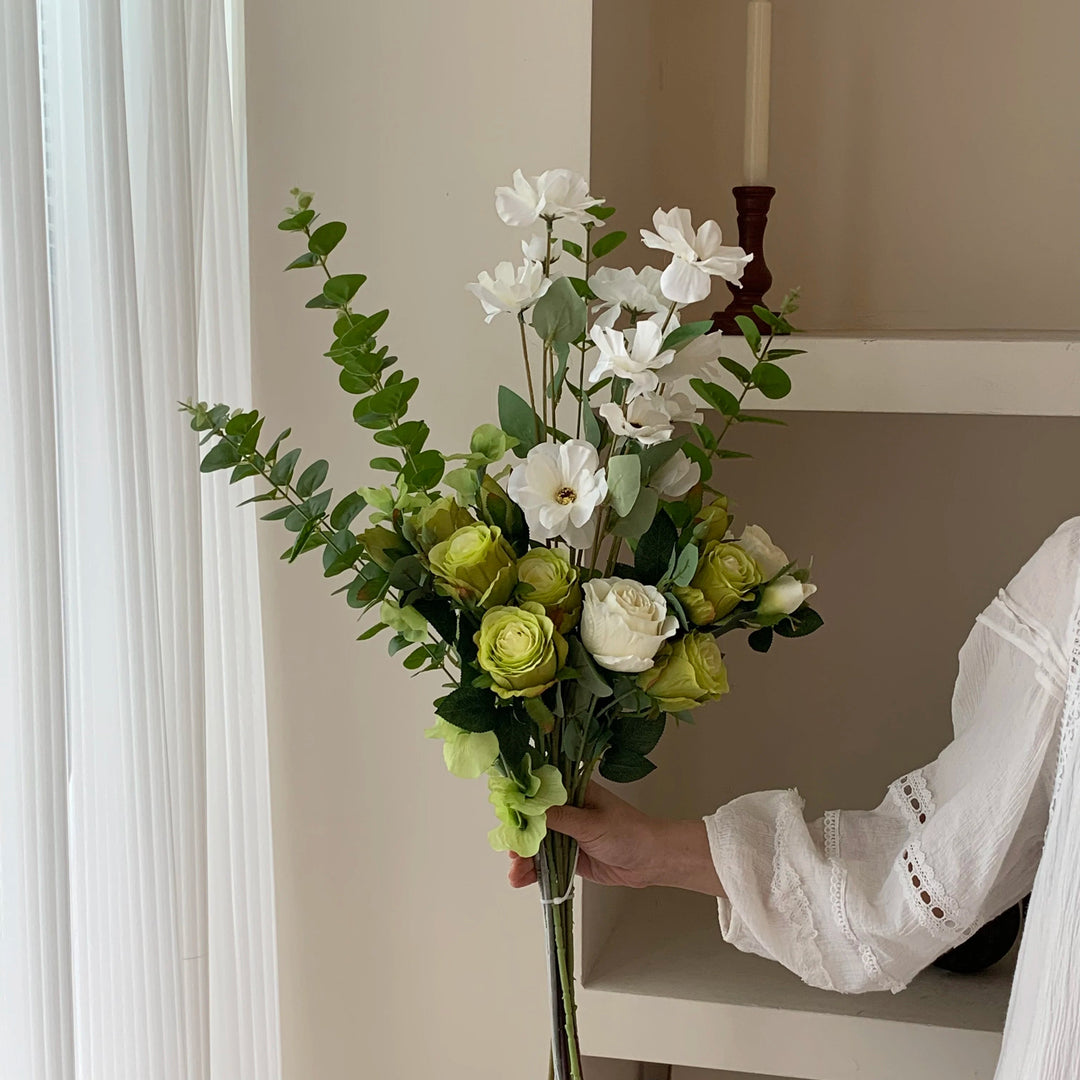 Timeless Green and White Floral Arrangement 0