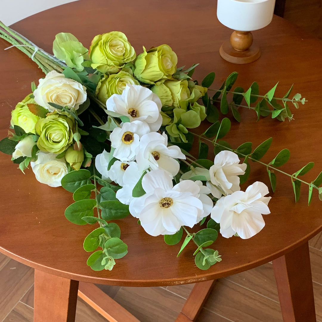Timeless Green and White Floral Arrangement 1