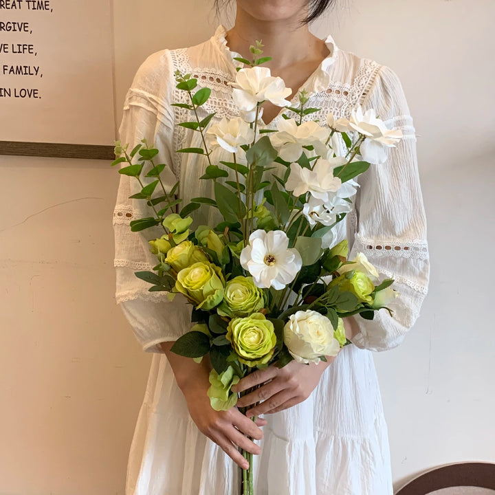 Timeless Green and White Floral Arrangement 2