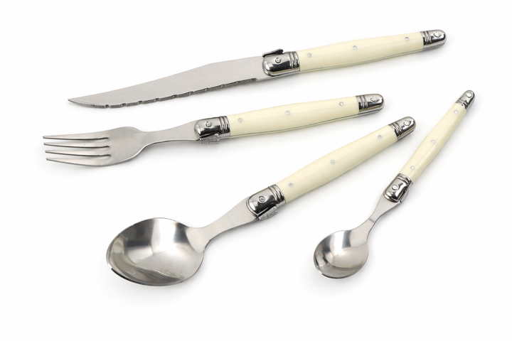 Timeless Ivory Stainless Steel Cutlery Set 12