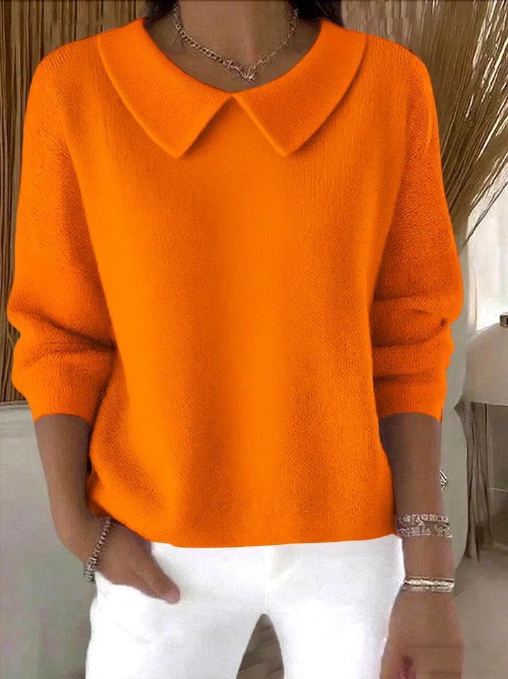 Timeless Knit Women's Sweater with Collar 3
