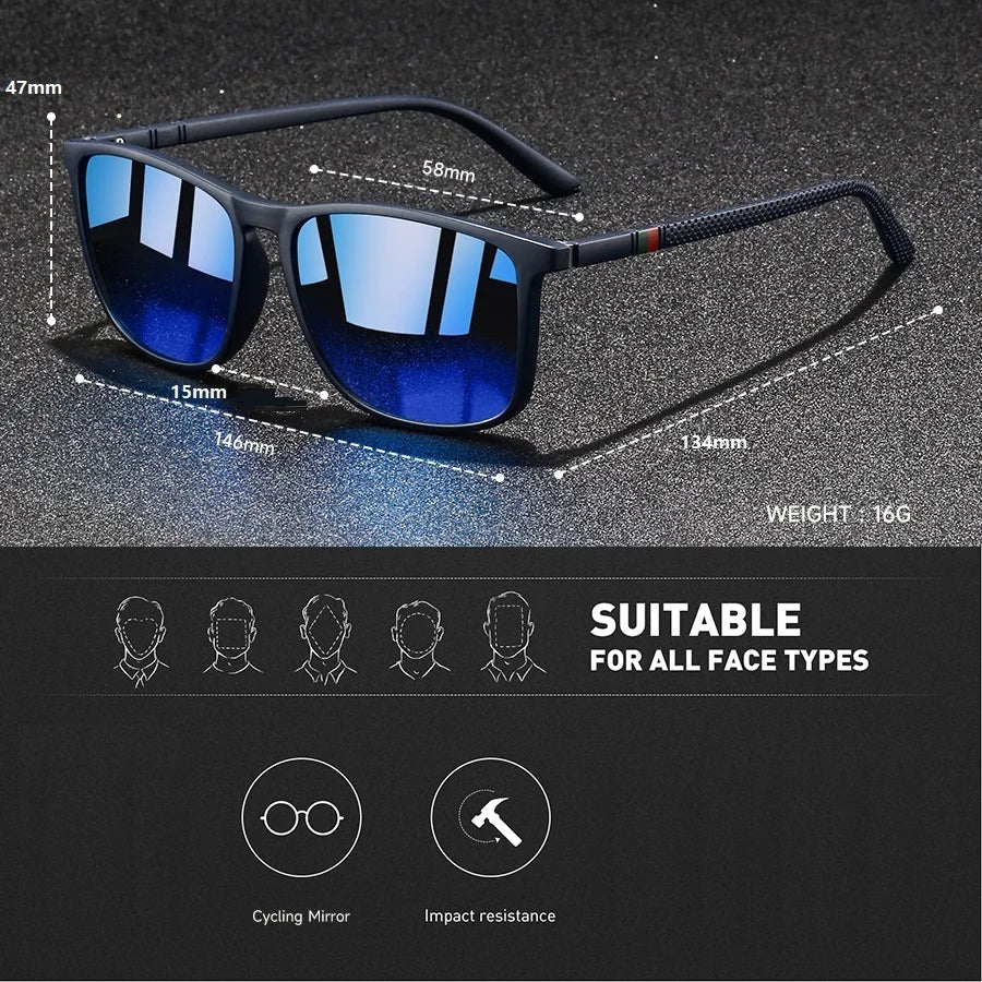 Timeless Polarized Square Sunglasses 8