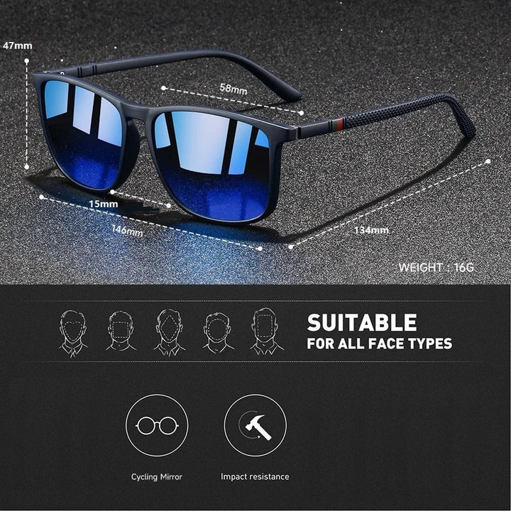 Timeless Polarized Square Sunglasses 8