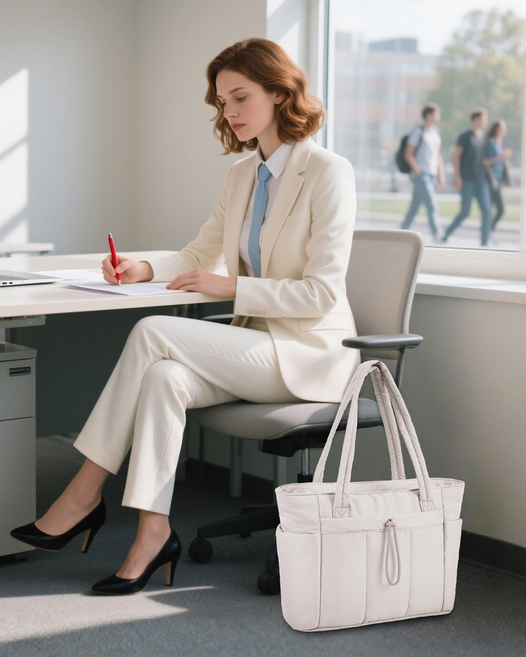 Timeless Quilted Tote Bag 8