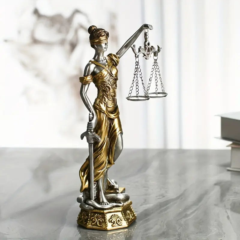 Timeless Resin Justice Sculpture 1