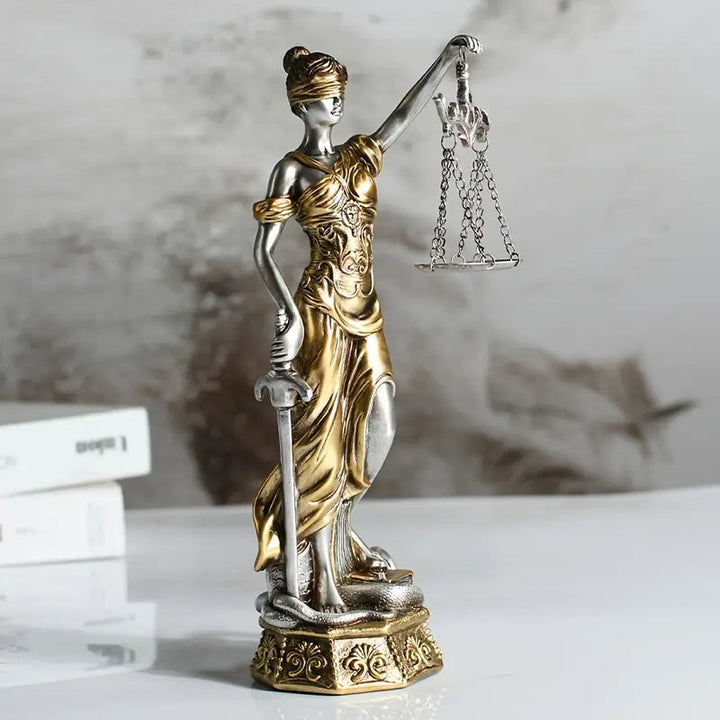 Timeless Resin Justice Sculpture 4