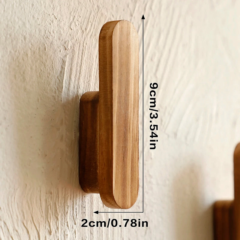 Timeless Rubber Wood Wall Hook 5
