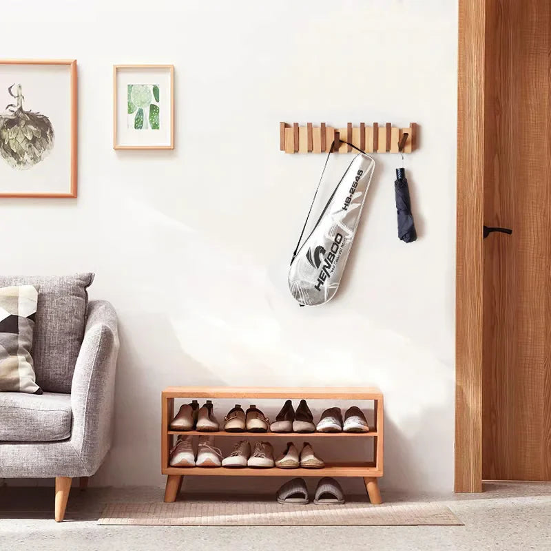 Timeless Scandinavian Wooden Coat Hooks for Wall 5