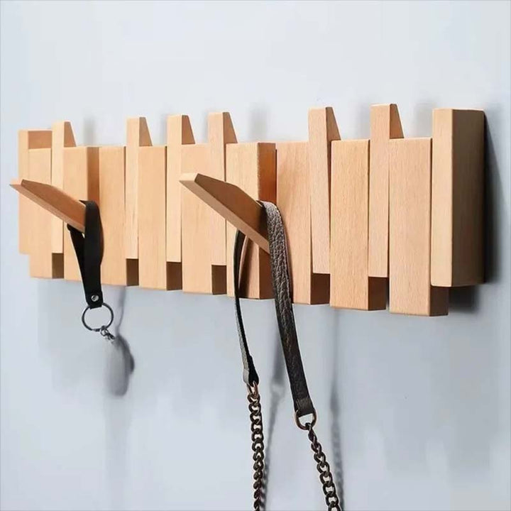 Timeless Scandinavian Wooden Coat Hooks for Wall 6
