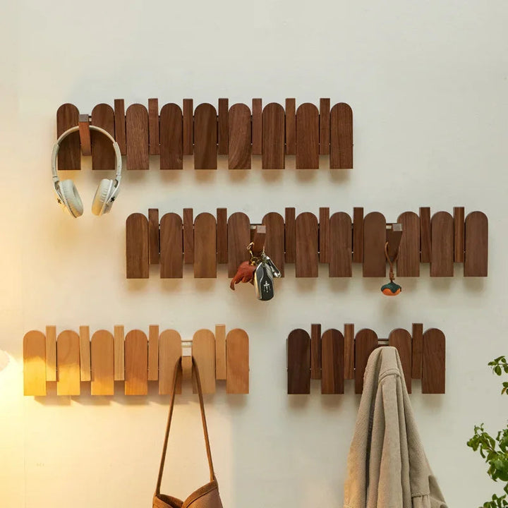 Timeless Walnut Wall-Mounted Coat Rack 3