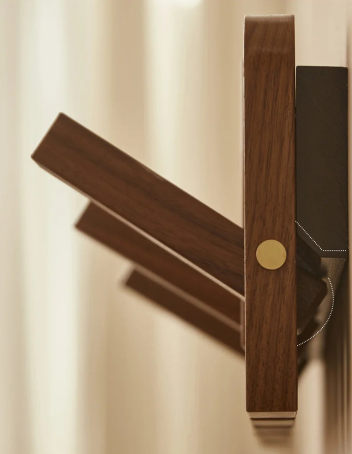 Timeless Walnut Wall-Mounted Coat Rack 5