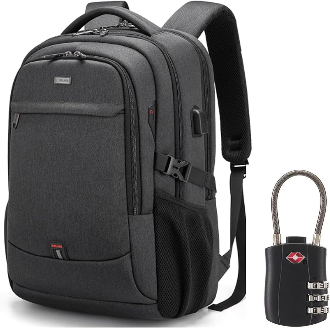 Water-Resistant Travel Laptop Backpack lifestyle worn view