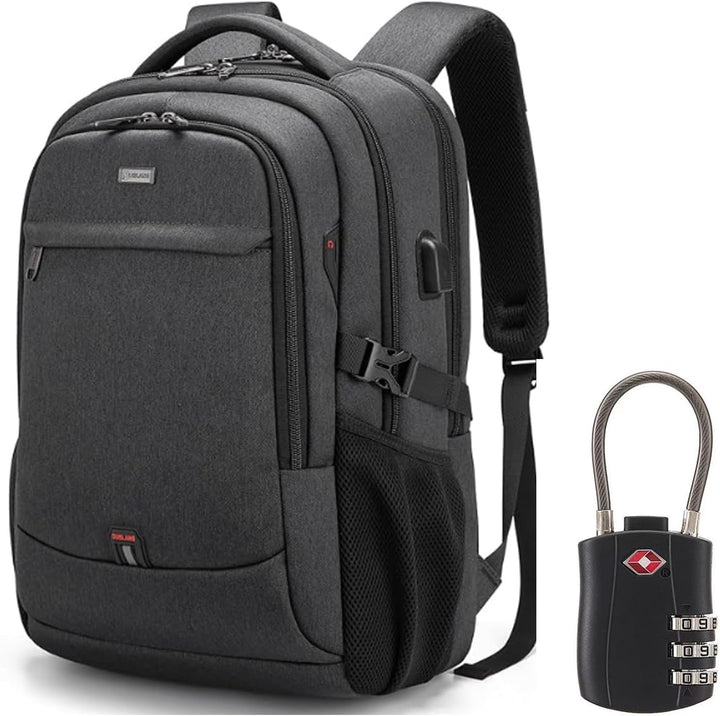 Water-Resistant Travel Laptop Backpack lifestyle worn view