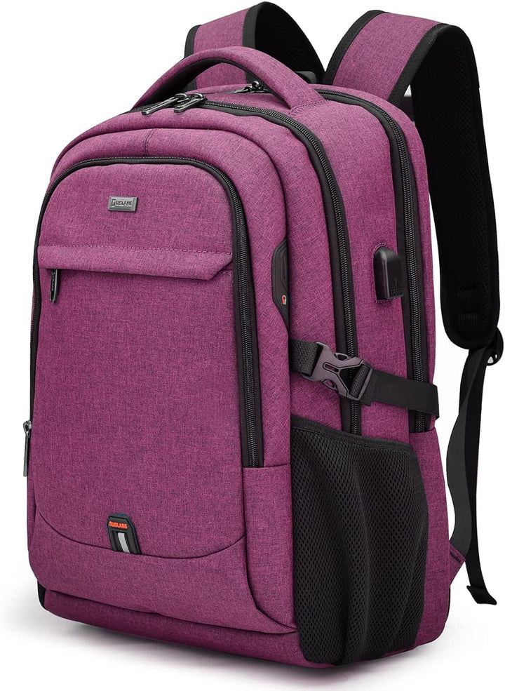 Water-Resistant Travel Laptop Backpack anti-theft pocket detail