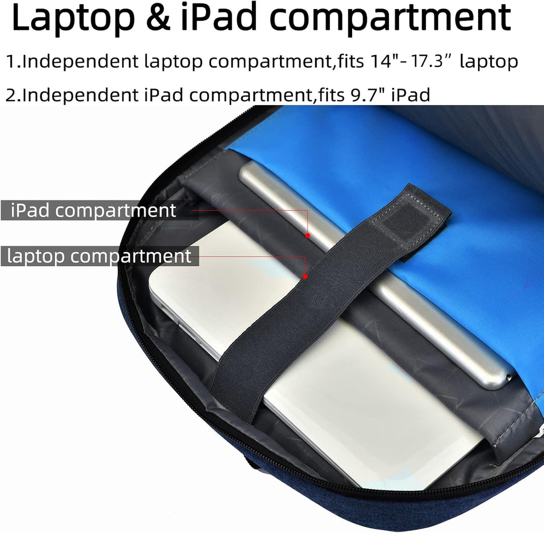 Water-Resistant Travel Laptop Backpack luggage strap detail