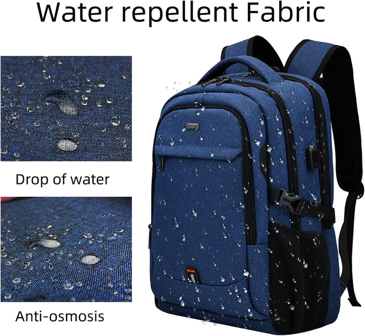 Water-Resistant Travel Laptop Backpack