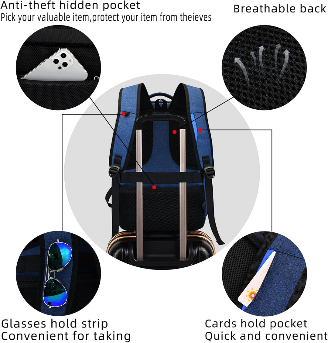 Water-Resistant Travel Laptop Backpack
