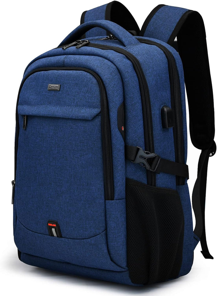 Water-Resistant Travel Laptop Backpack side view
