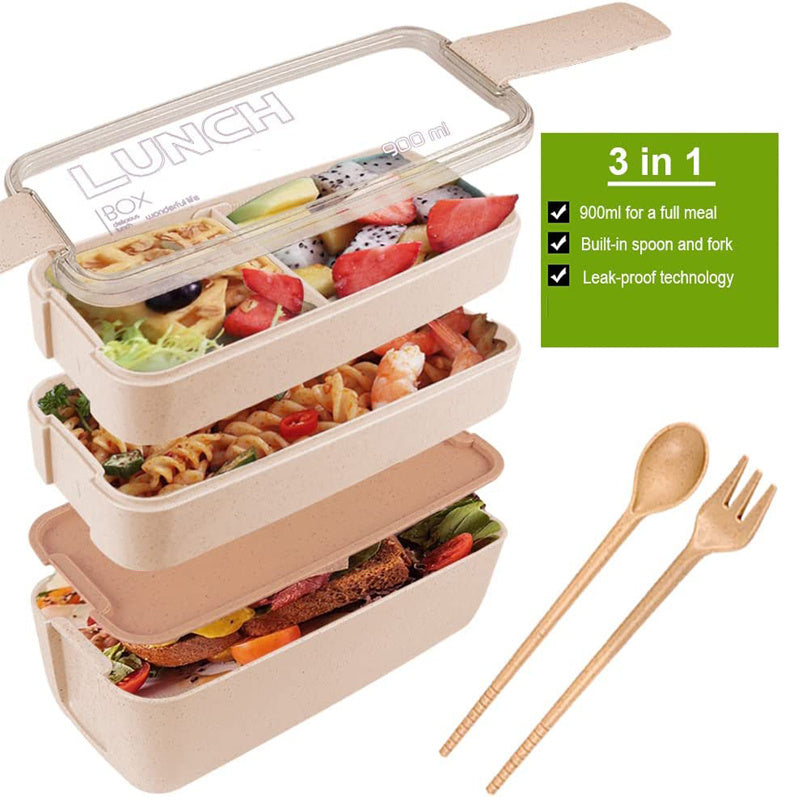 Timeless Wheat Fiber Bento Box 5