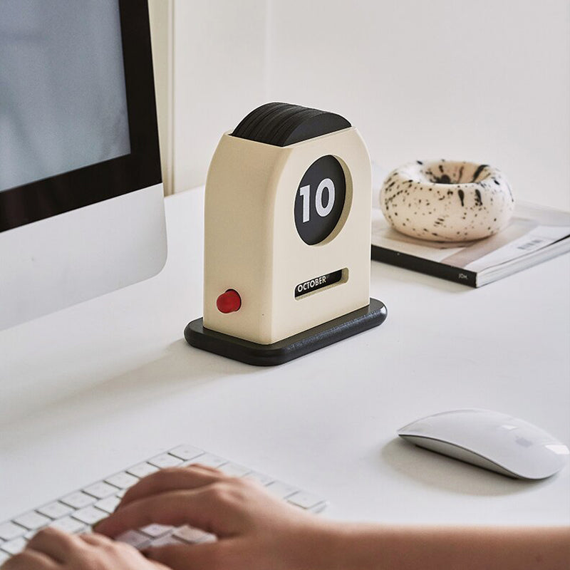 Timeless Wooden Desk Calendar 2