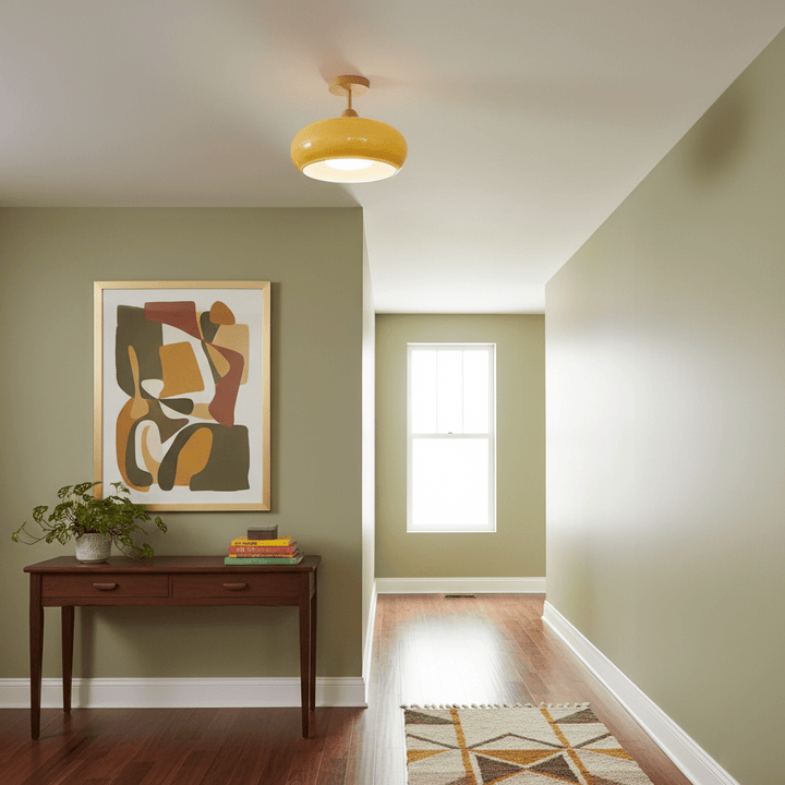 Timeless Wooden Flush Mount Ceiling Light 5