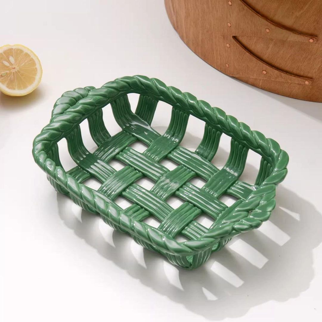 Timeless Woven Ceramic Tray 1