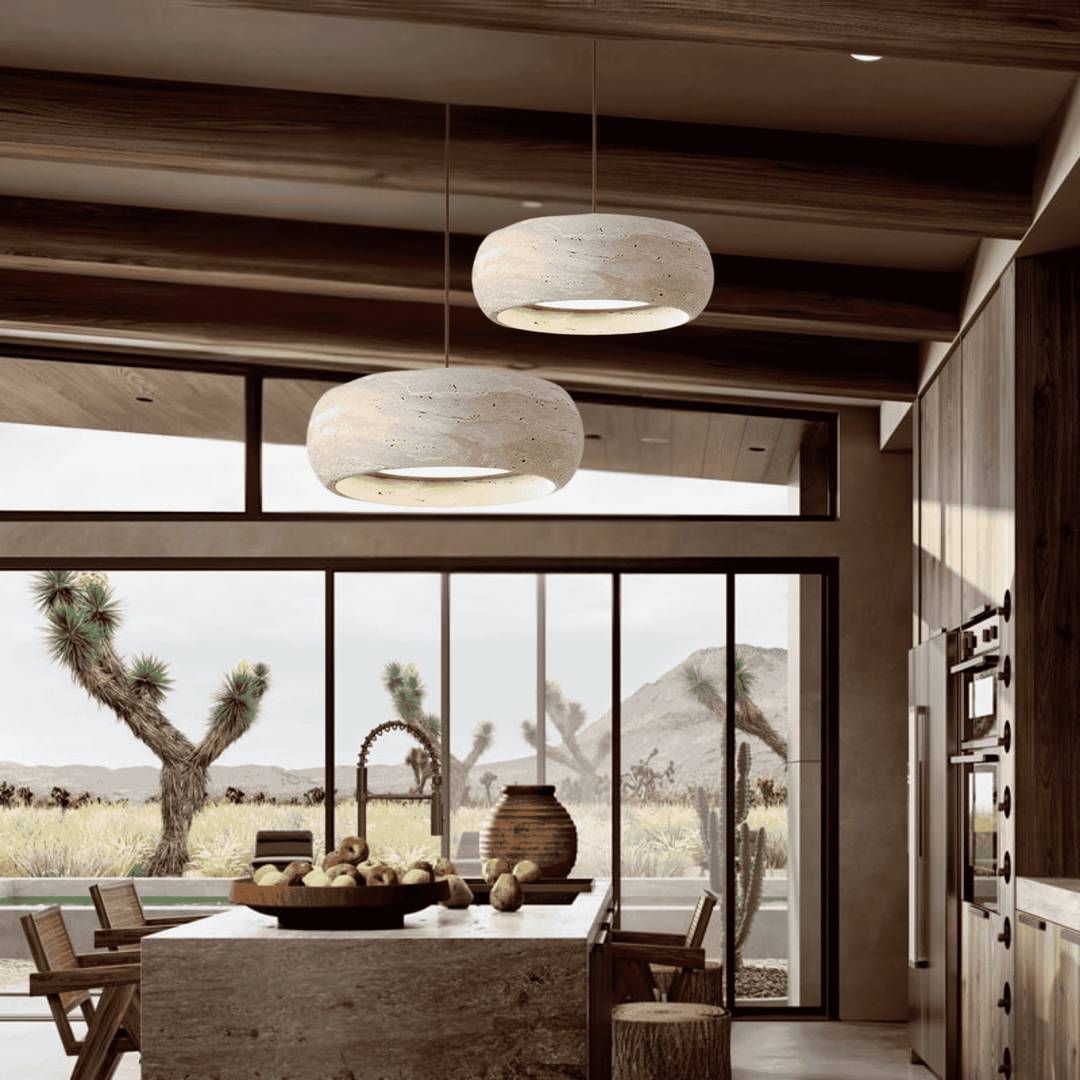 Travertine LED Pendant Light 6