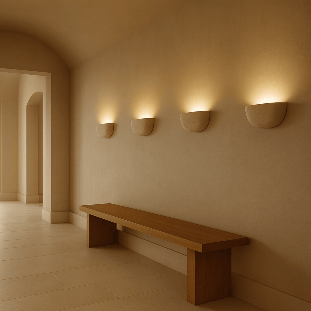 Travertine Wall Lamp 0