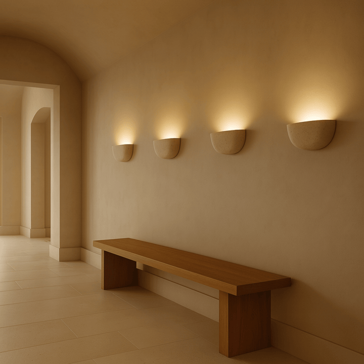 Travertine Wall Lamp 0
