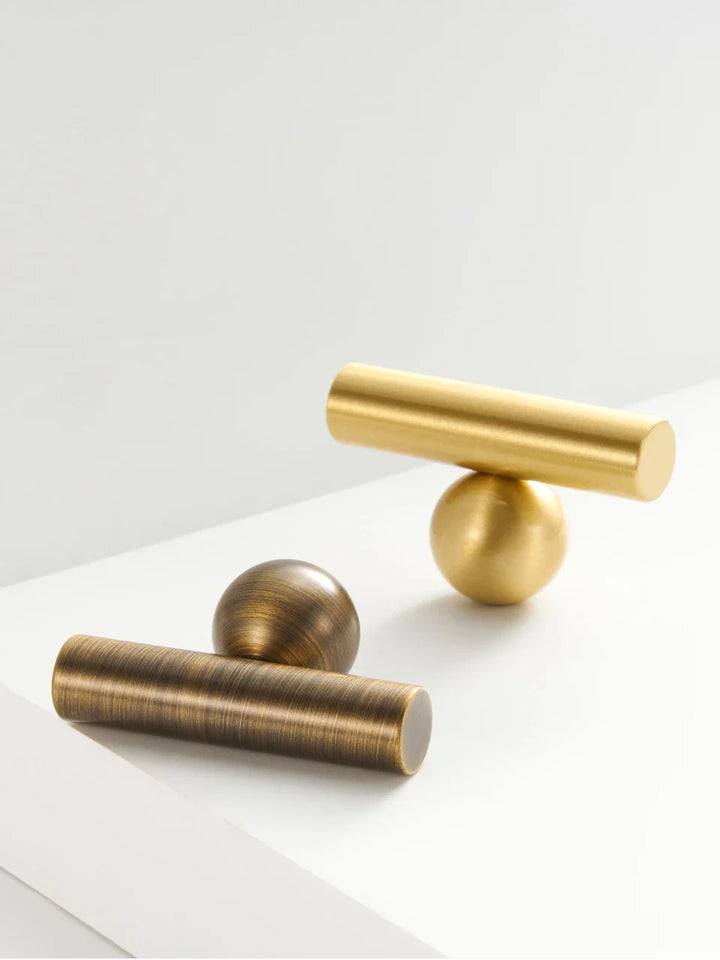 Brass Round Ball Cabinet Pull