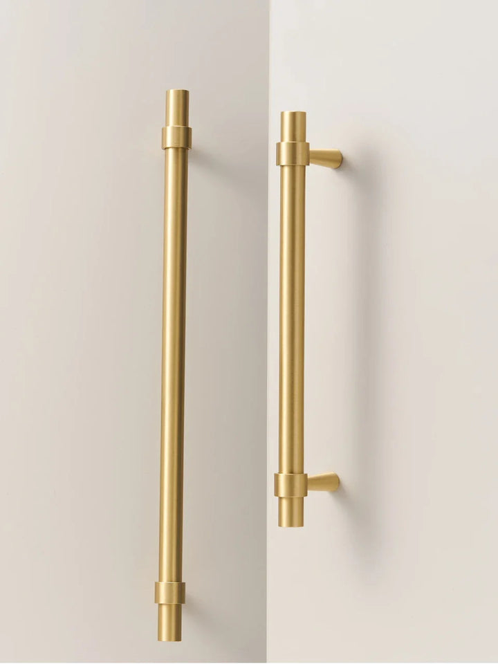 Solid Brass Stepped Ring Cabinet Pull