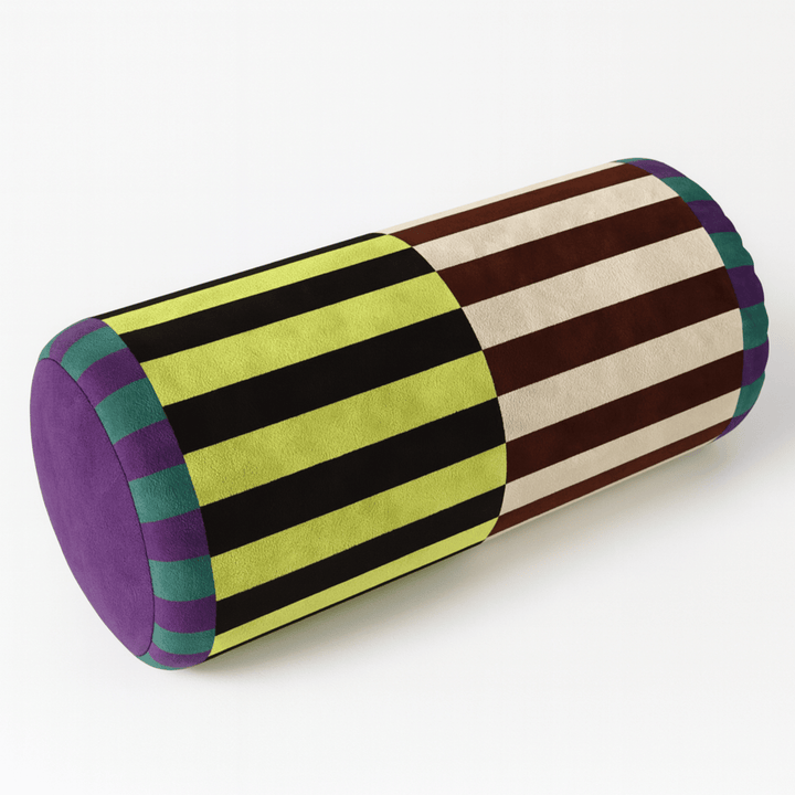 Velvet Cylinder Bolster Pillow 0