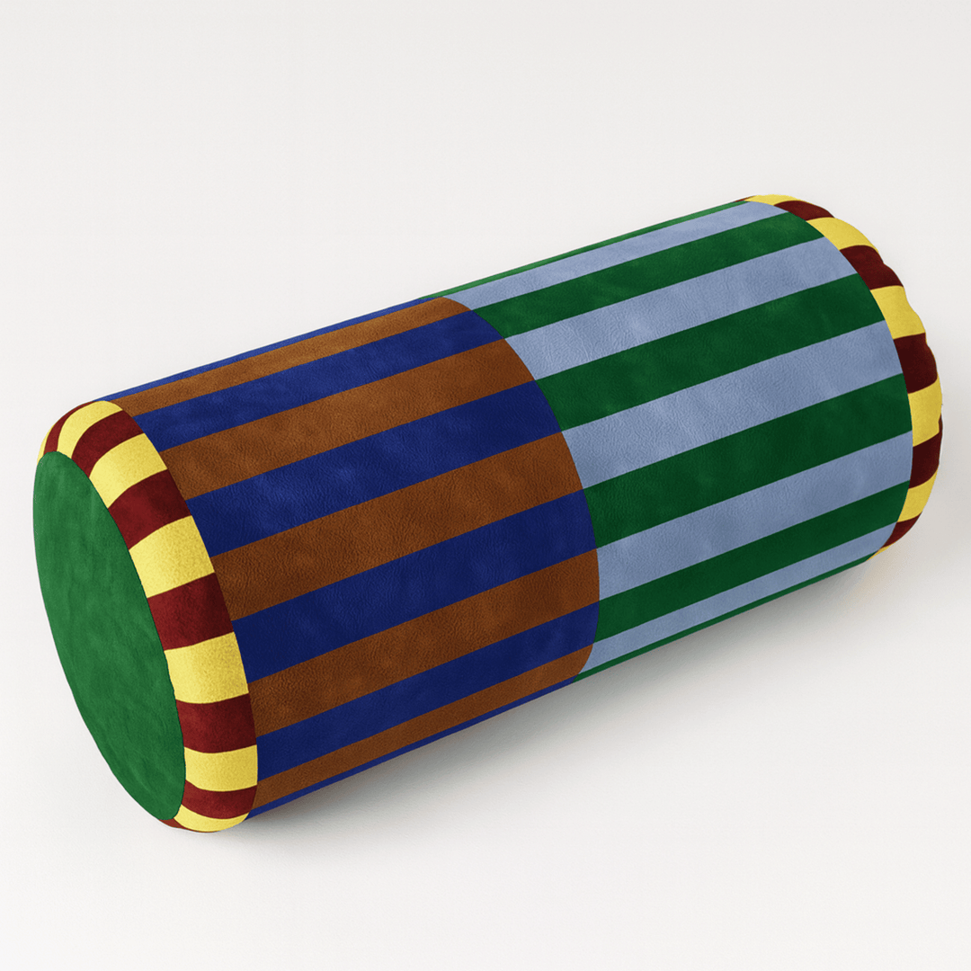 Velvet Cylinder Bolster Pillow 2