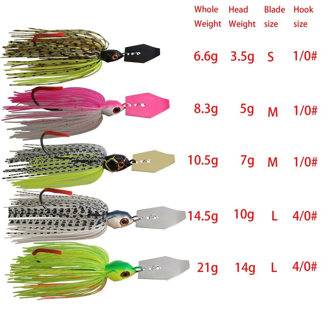 Vibrant Chatterbait Bass Lure 1