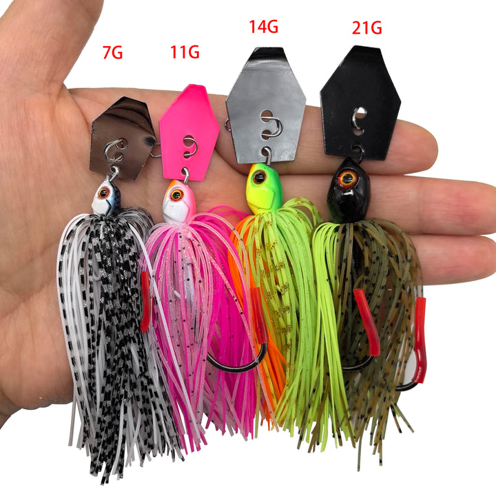 Vibrant Chatterbait Bass Lure 3