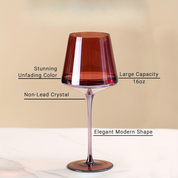 Vibrant Hand-Blown Wine Glasses 2